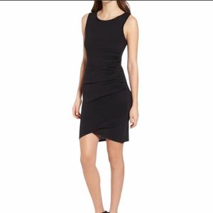 Leith Black Ruched Bodycon Tank Dress